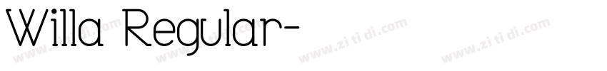 Willa Regular字体转换
